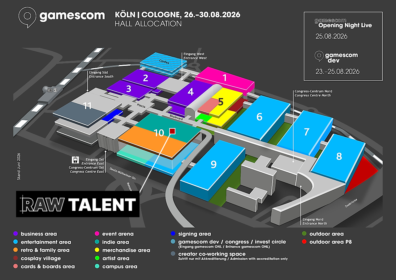 gamescom Hall Allocation Map